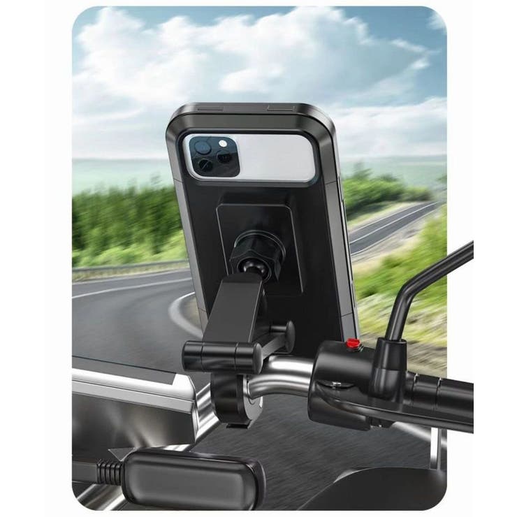 バイク用スマホホルダー 自転車用スマホホルダー 防水 | PlusNao | 詳細画像3 