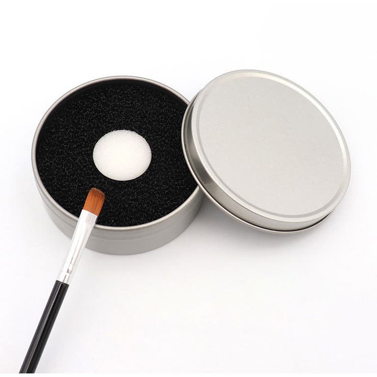 メイクブラシクリーナー スポンジ ケース付き | PlusNao | 詳細画像3 