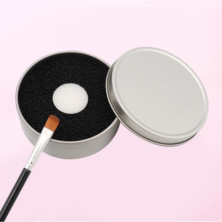 メイクブラシクリーナー スポンジ ケース付き | PlusNao | 詳細画像5 