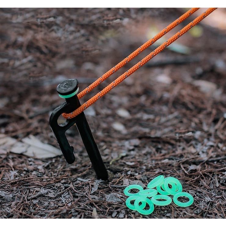 蓄光ペグリング 20個セット 光る | PlusNao | 詳細画像2 