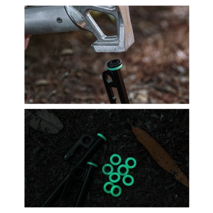 蓄光ペグリング 20個セット 光る | PlusNao | 詳細画像7 