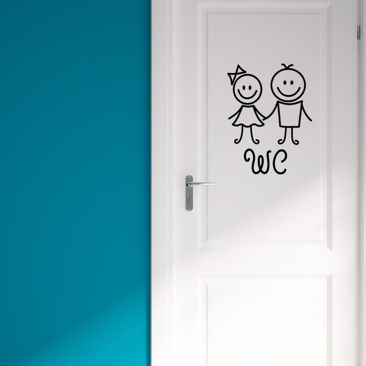 ウォールステッカー トイレ ドアシール | PlusNao | 詳細画像4 