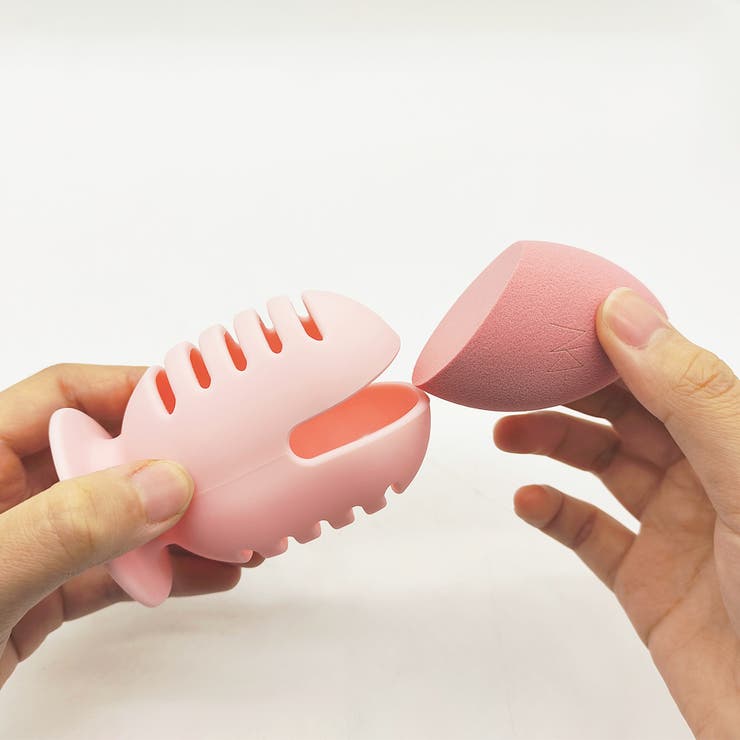 メイクスポンジホルダー シリコン 卵型 | PlusNao | 詳細画像3 