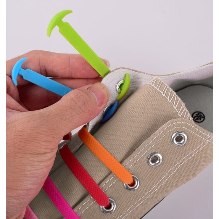 結ばない靴紐 片足分 8本入り | PlusNao | 詳細画像2 