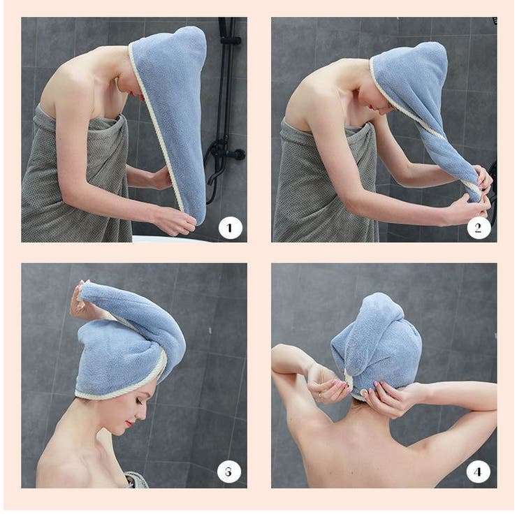 ヘアドライタオル タオルキャップ ドライキャップ | PlusNao | 詳細画像13 