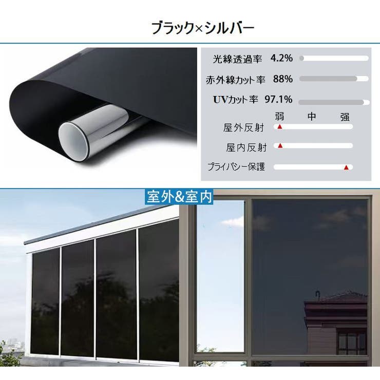 窓ガラスフィルム 遮光フィルム ガラスフィルム | PlusNao | 詳細画像9 