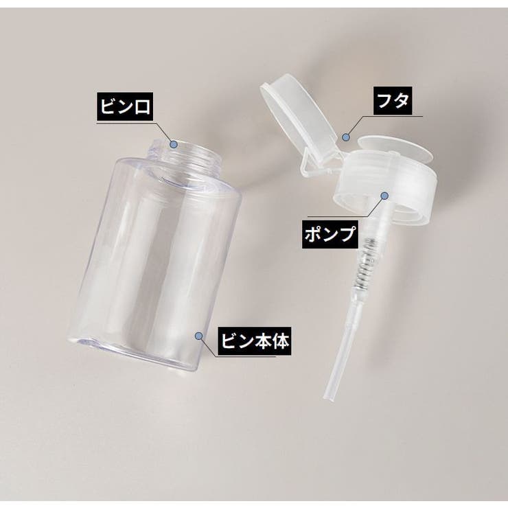 ポンプディスペンサー ネイルリムーバー入れ 詰め替え容器 | PlusNao | 詳細画像13 