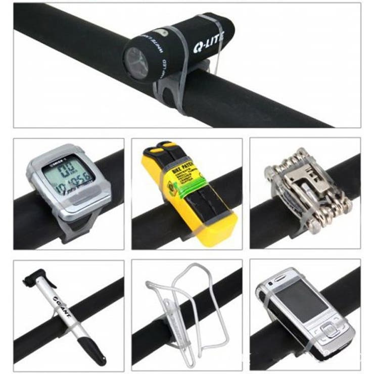 自転車用 シリコンバンド ライトホルダー | PlusNao | 詳細画像3 