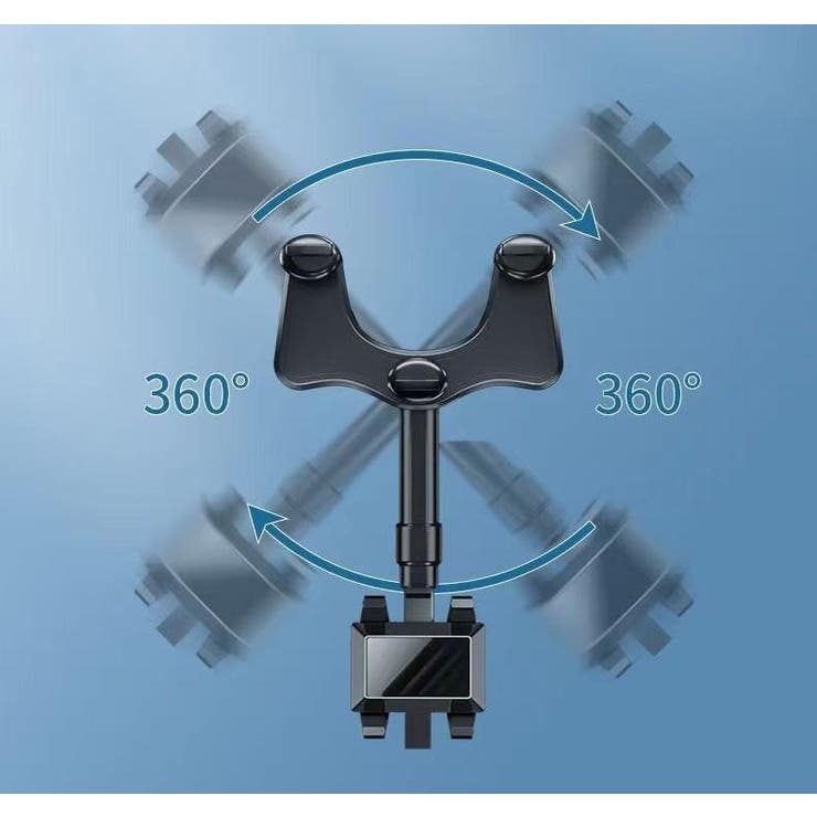 スマホホルダー 車用 バックミラー取り付け | PlusNao | 詳細画像8 