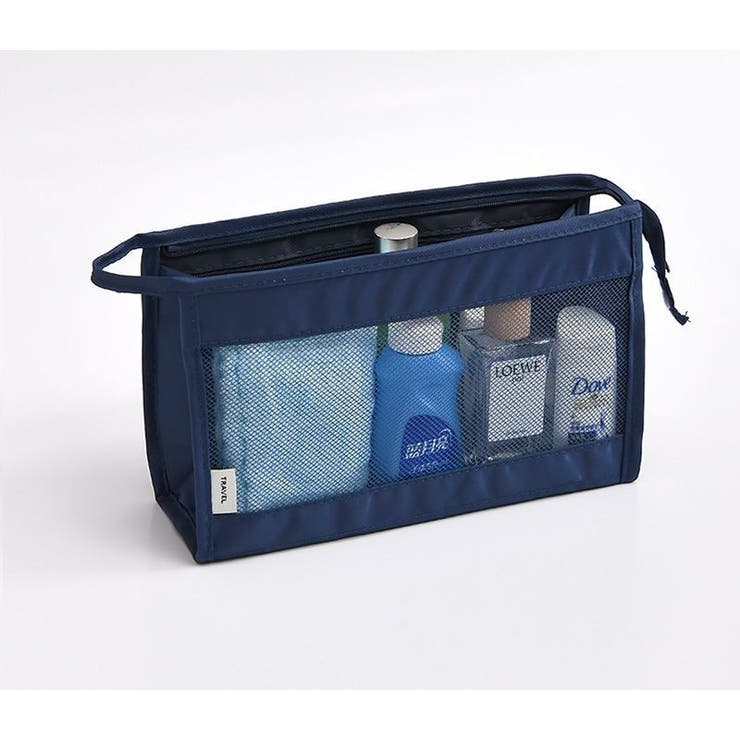 化粧ポーチ コスメポーチ メッシュ | PlusNao | 詳細画像10 