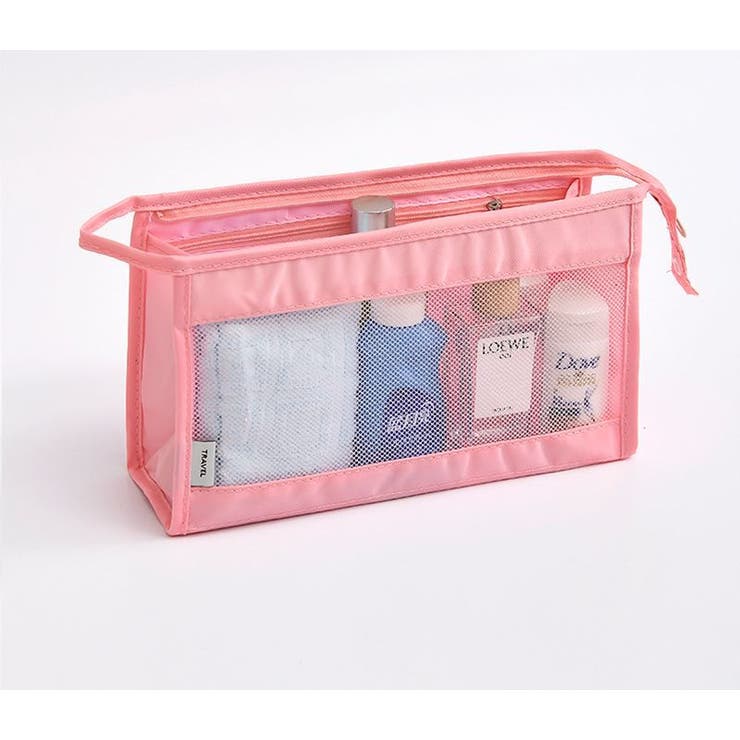 化粧ポーチ コスメポーチ メッシュ | PlusNao | 詳細画像14 