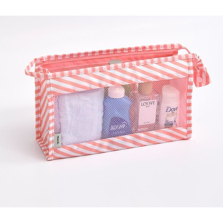 化粧ポーチ コスメポーチ メッシュ | PlusNao | 詳細画像16 