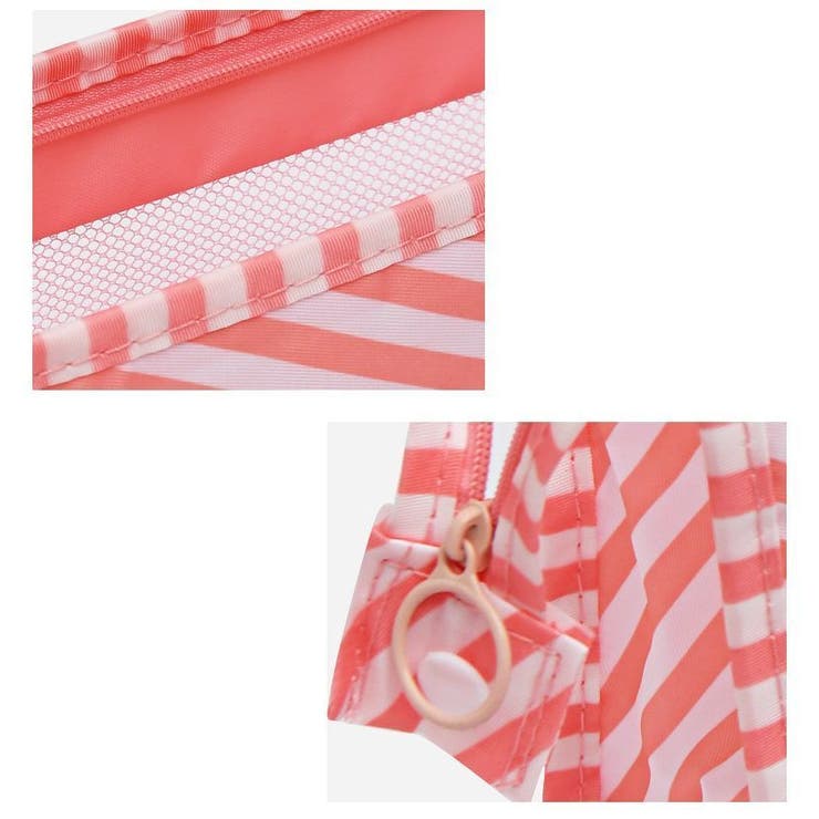 化粧ポーチ コスメポーチ メッシュ | PlusNao | 詳細画像17 