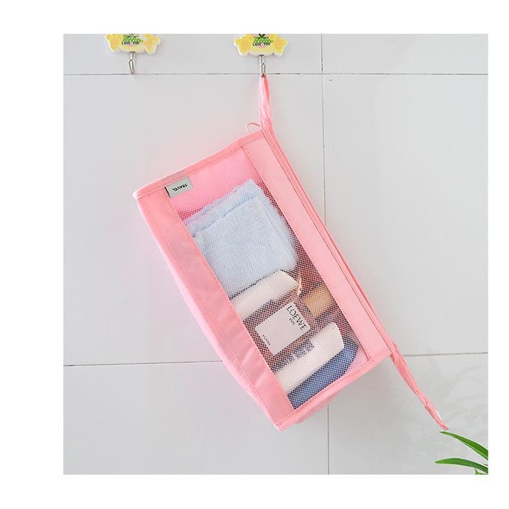 化粧ポーチ コスメポーチ メッシュ | PlusNao | 詳細画像4 