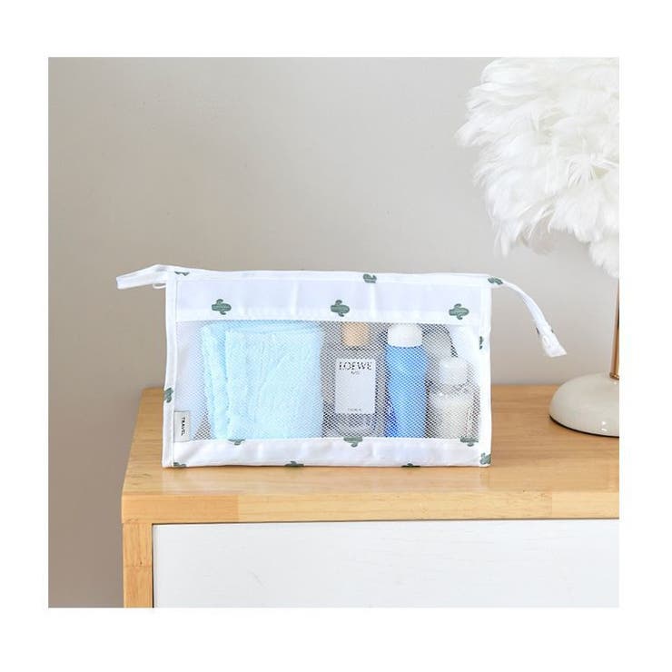 化粧ポーチ コスメポーチ メッシュ | PlusNao | 詳細画像5 