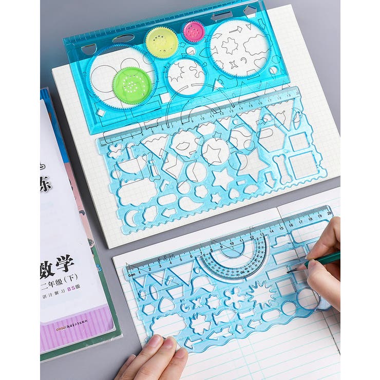 製図テンプレート 7点セット お絵描き定規 | PlusNao | 詳細画像3 