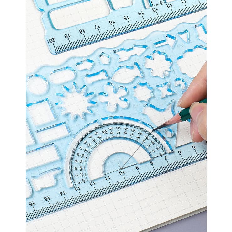 製図テンプレート 7点セット お絵描き定規 | PlusNao | 詳細画像8 