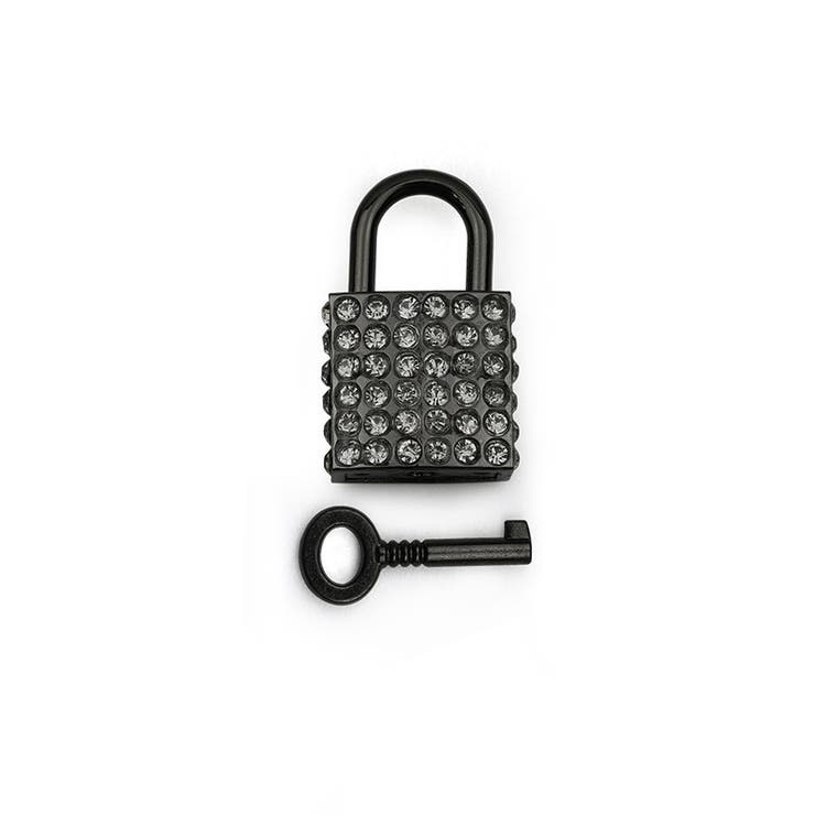 バッグチャーム 南京錠 ラインストーン | PlusNao | 詳細画像4 