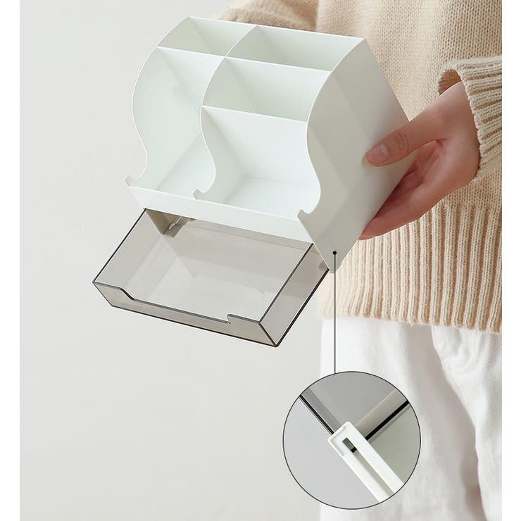 デスクオーガナイザー 引き出し付き ペン立て | PlusNao | 詳細画像11 