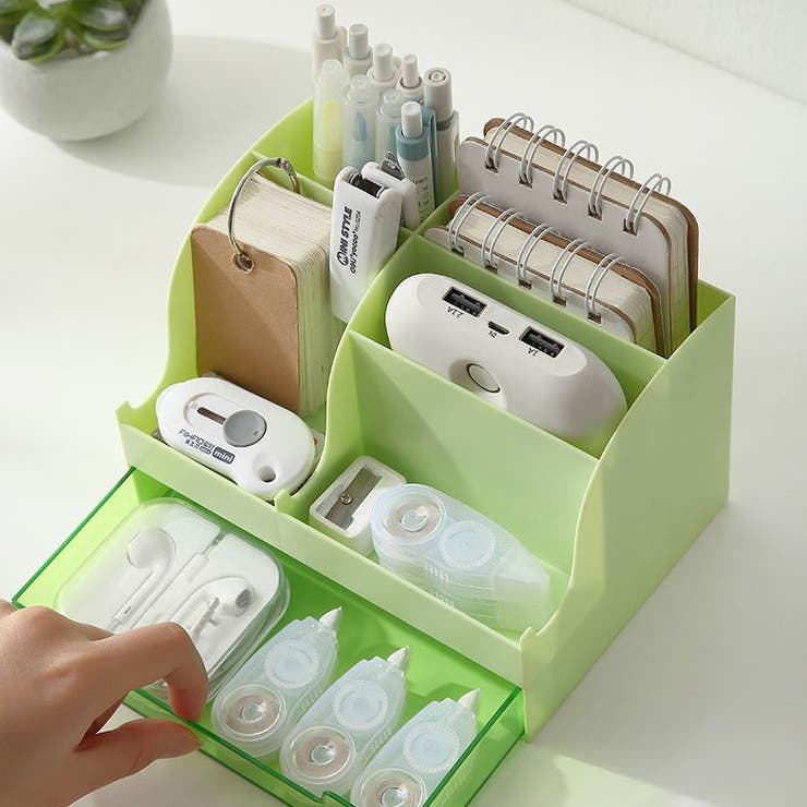 デスクオーガナイザー 引き出し付き ペン立て | PlusNao | 詳細画像8 