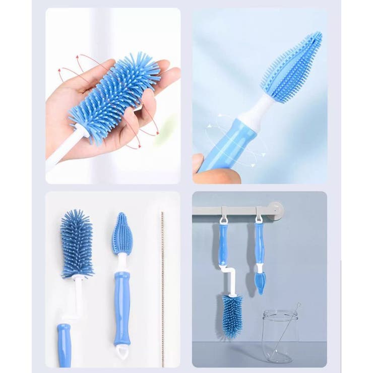 哺乳瓶ブラシ 乳首ブラシ 3点セット | PlusNao | 詳細画像5 