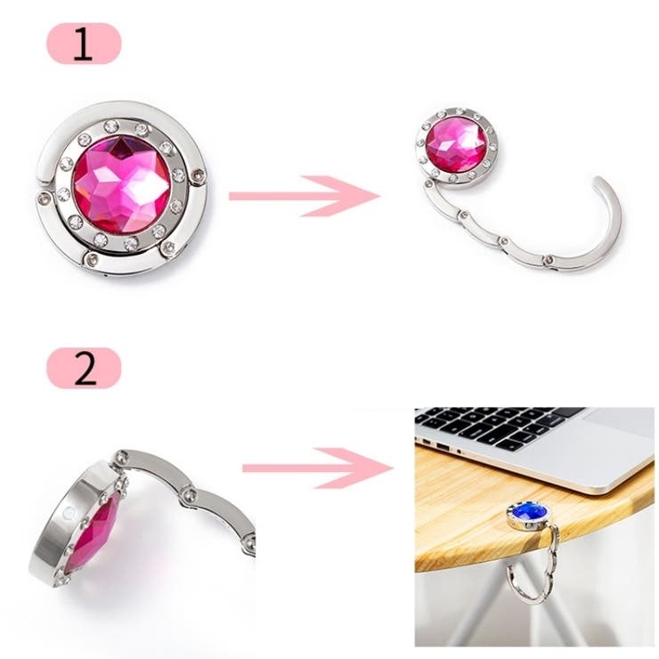 バッグハンガー バッグフック 折りたたみ | PlusNao | 詳細画像13 