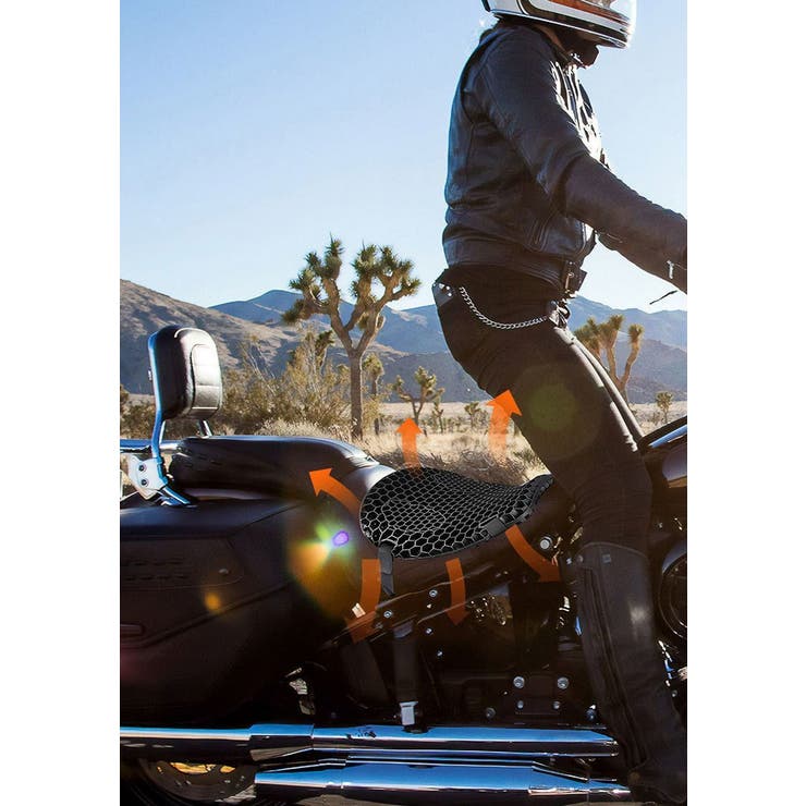 バイクシートクッション カバー付き クッションシート | PlusNao | 詳細画像2 