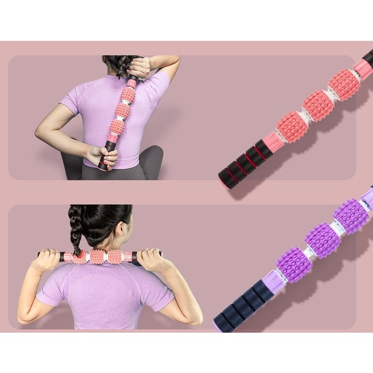 ストレッチローラー グリップ付き 持ち手付き | PlusNao | 詳細画像5 