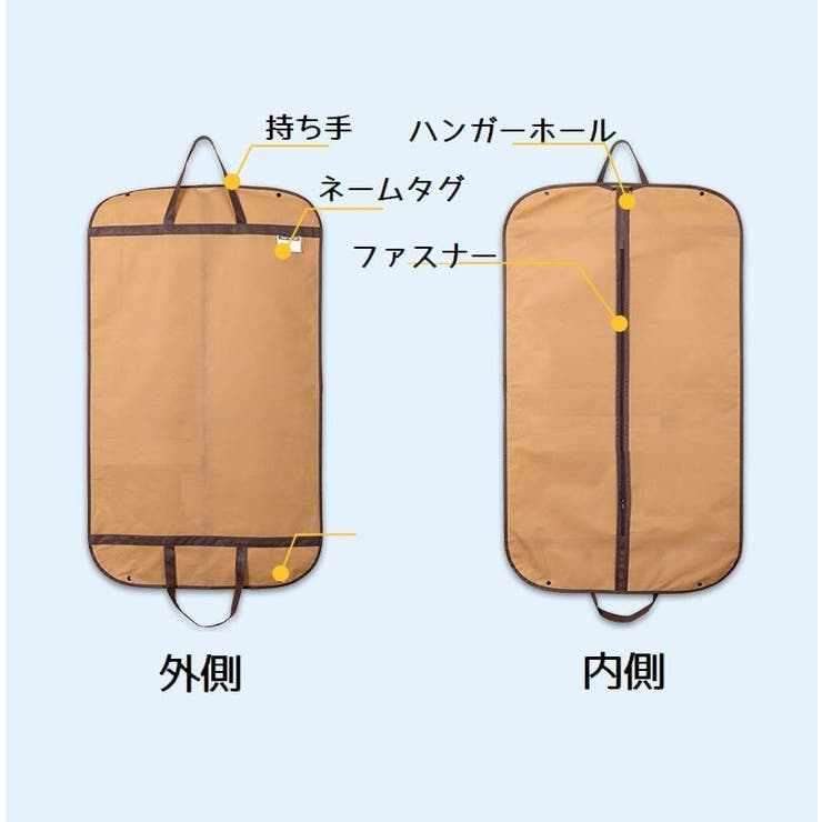 ガーメントバッグ スーツカバー メンズ | PlusNao | 詳細画像5 