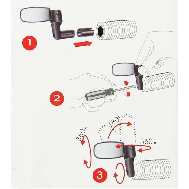 自転車用ミラー バックミラー サイクルミラー | PlusNao | 詳細画像5 
