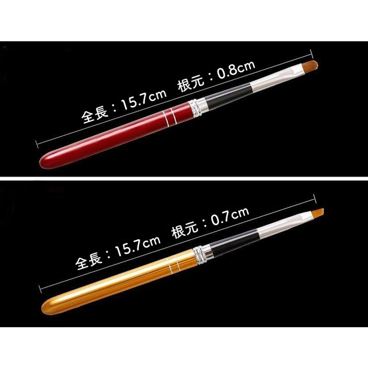 ネイルアートブラシ 10本セット ジェルネイル | PlusNao | 詳細画像10 