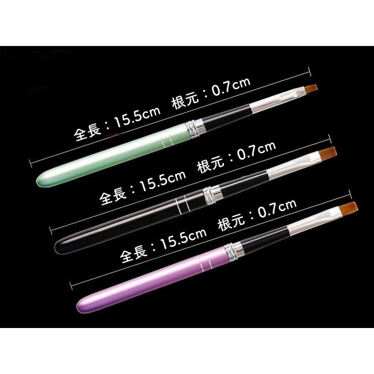 ネイルアートブラシ 10本セット ジェルネイル | PlusNao | 詳細画像8 