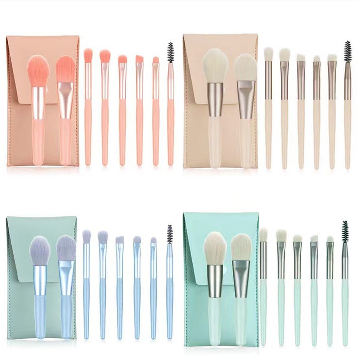 メイクブラシセット 8本セット ポーチ付き | PlusNao | 詳細画像2 