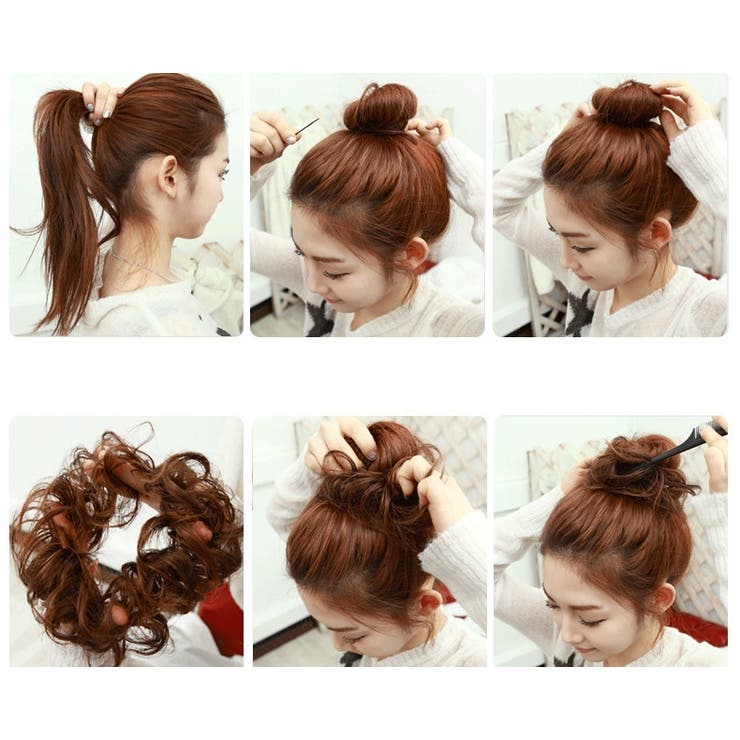 お団子ウィッグ ポイントウィッグ レディース | PlusNao | 詳細画像5 