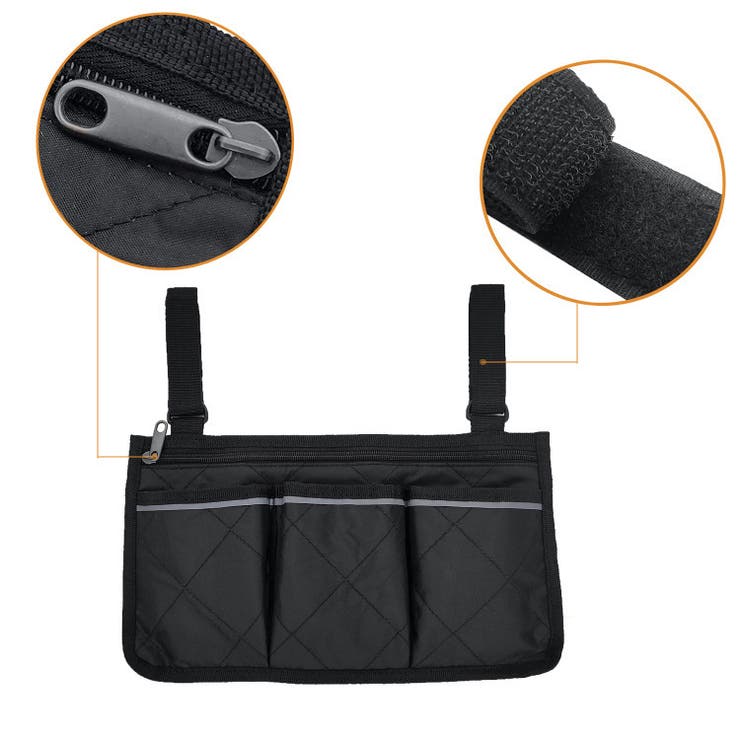 車椅子サイド収納ポケット 吊り下げ サイドポーチ | PlusNao | 詳細画像5 