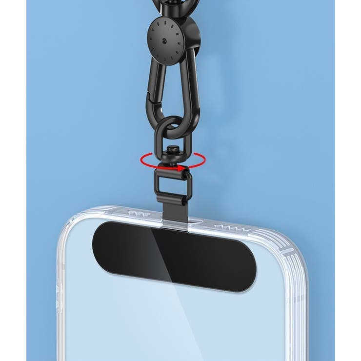 ストラップホルダー ステンレス金属製 スマホケースに挟むだけ | PlusNao | 詳細画像4 