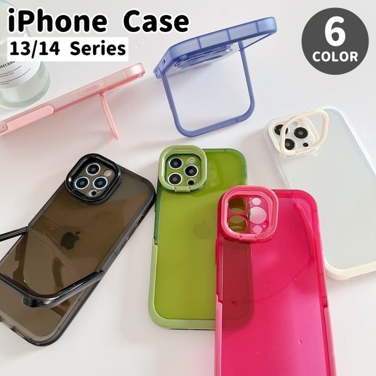 iPhoneケース スタンド機能付き 半透明 | PlusNao | 詳細画像1 