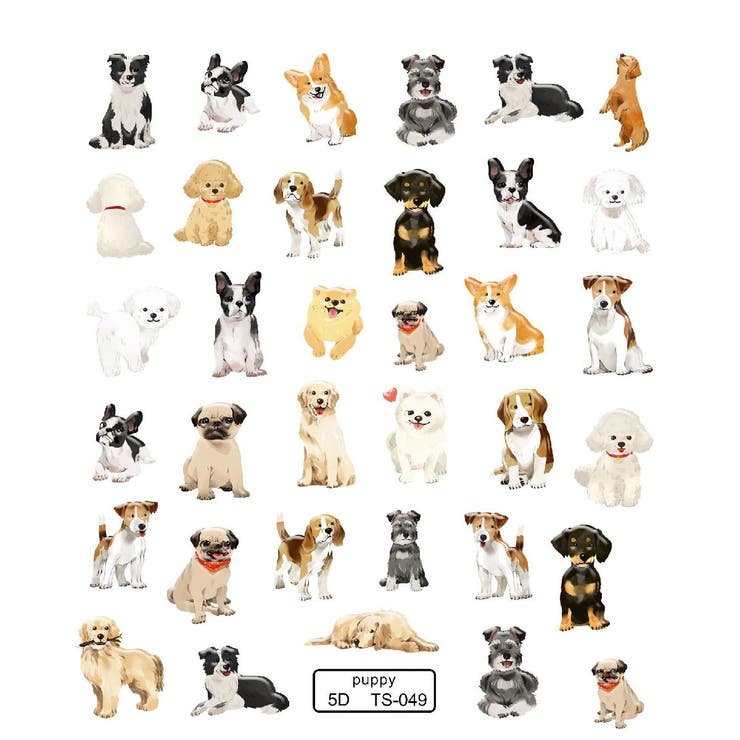 ネイルシール ネイルアート 犬 | PlusNao | 詳細画像8 