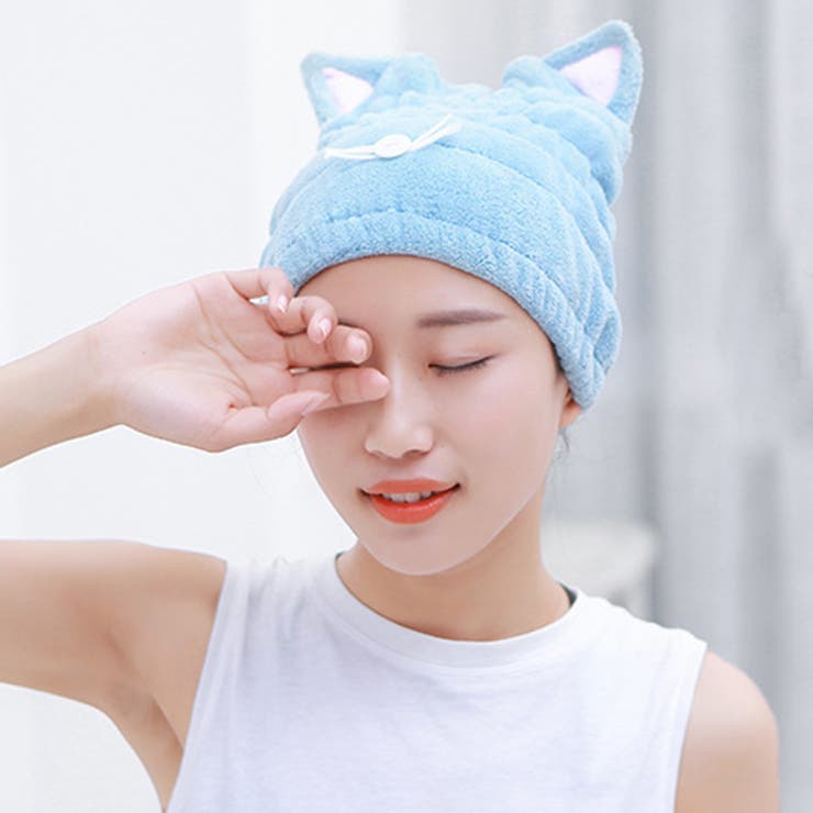 ヘアドライタオル タオルキャップ ドライキャップ | PlusNao | 詳細画像4 