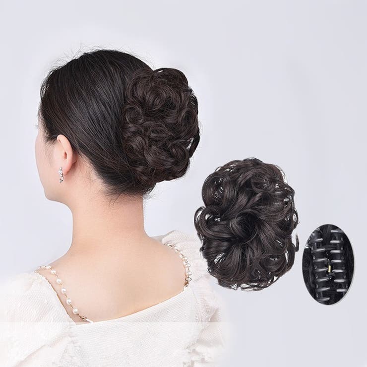 お団子ウィッグ ポイントウィッグ ヘアクリップ | PlusNao | 詳細画像2 