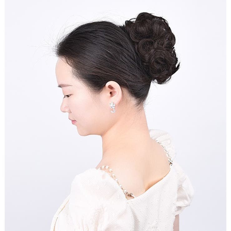 お団子ウィッグ ポイントウィッグ ヘアクリップ | PlusNao | 詳細画像4 