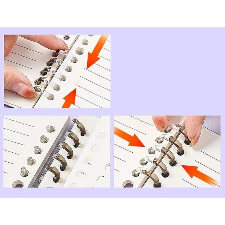 ルーズリーフリング 50個セット ルーズリング | PlusNao | 詳細画像17 