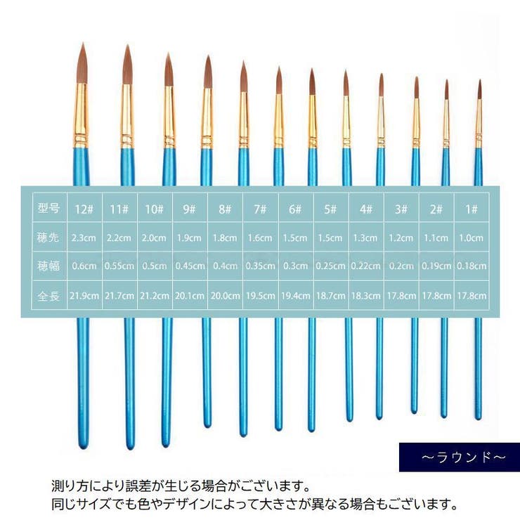 画筆 12本セット 筆 | PlusNao | 詳細画像12 