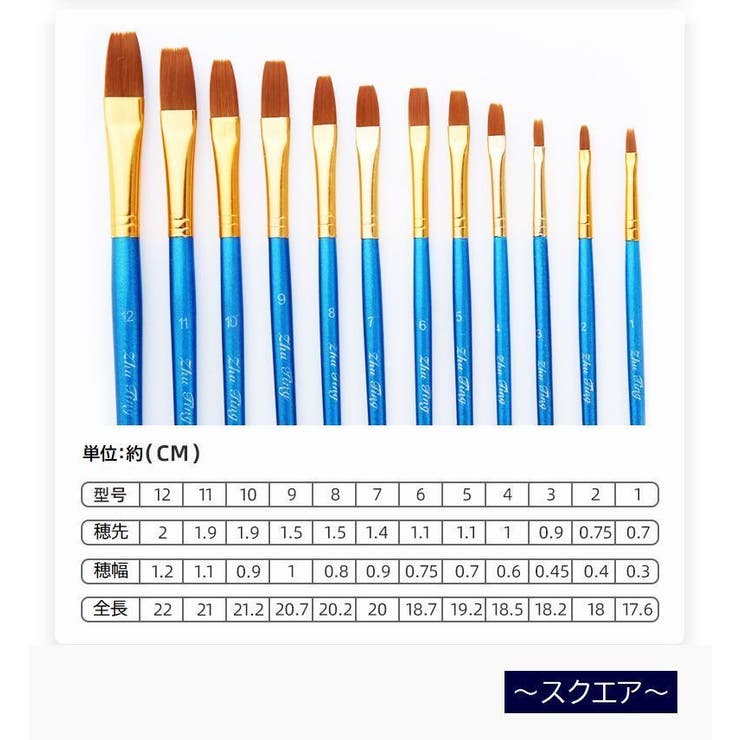 画筆 12本セット 筆 | PlusNao | 詳細画像14 