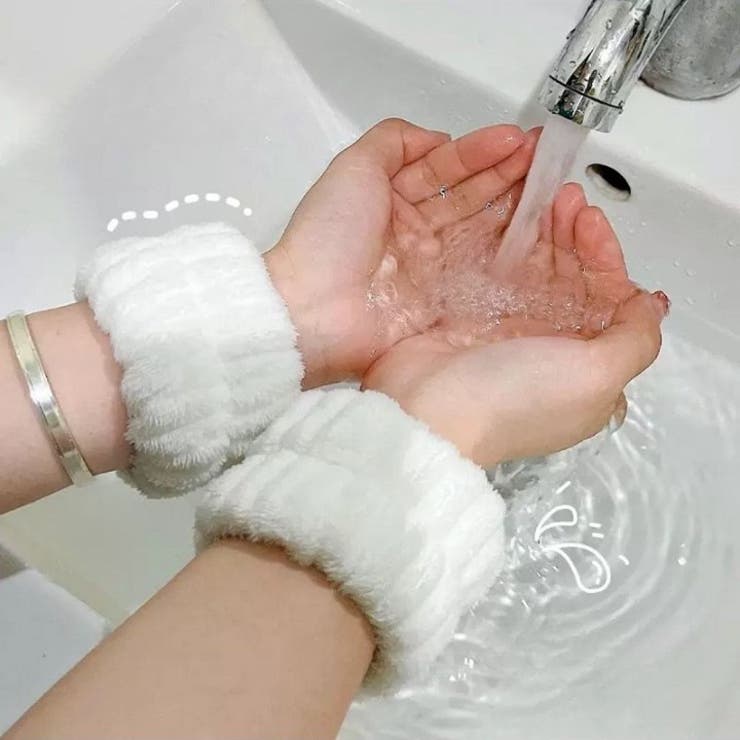 洗面用ヘアバンド リストバンド セット | PlusNao | 詳細画像2 