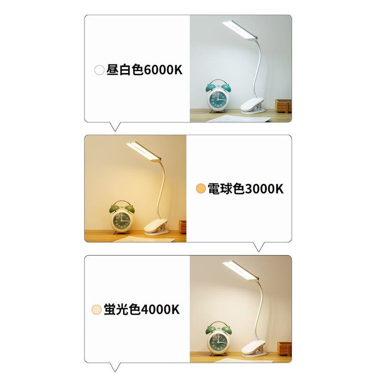 LEDデスクライト 電気スタンド クリップライト | PlusNao | 詳細画像8 