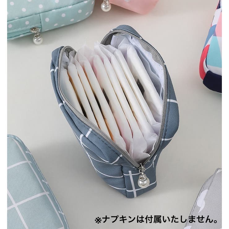 ナプキン用ポーチ サニタリーポーチ 生理用品入れ | PlusNao | 詳細画像6 