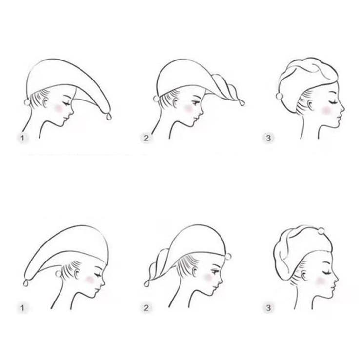 タオルキャップ ヘアキャップ ヘアタオル | PlusNao | 詳細画像17 
