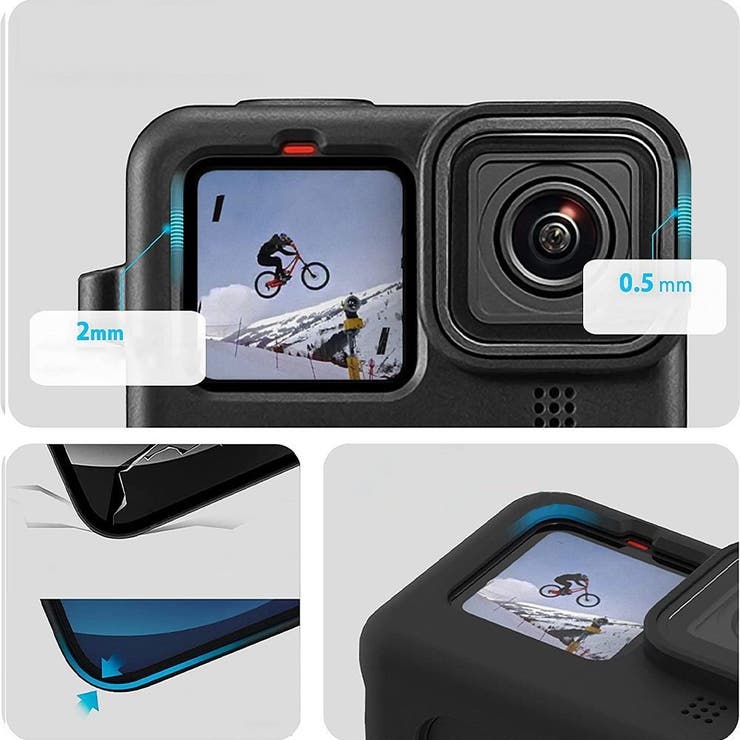 GoPro用シリコンケース レンズカバー ハンドストラップ | PlusNao | 詳細画像5 