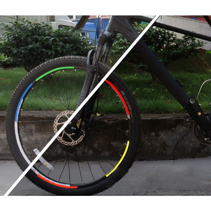 自転車用反射テープ 蛍光反射テープ 8本セット | PlusNao | 詳細画像3 